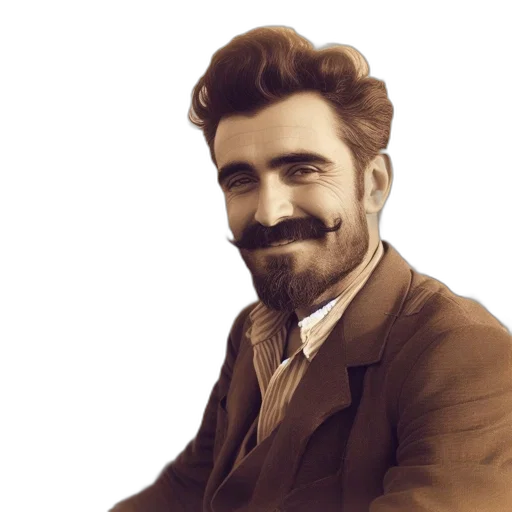 face, staff, oil painting, photorealistic, pixel art, cartoon, dapper, gentleman transparent PNG cut-out