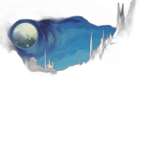 mask, dragon, sword, creature, watercolor, concept art, fantasy art, anime transparent PNG cut-out