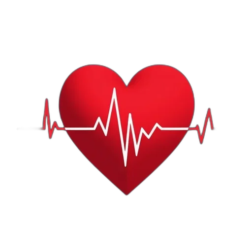 poster, red, heart, center, surrounded, blue, black, background transparent PNG cut-out