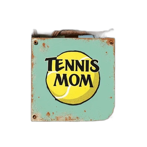 tennis, mom, bumper, sticker transparent PNG cut-out