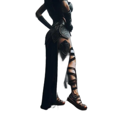 staff, dress, weapon, sword, concept art, fantasy art, 3d render, cyberpunk transparent PNG cut-out