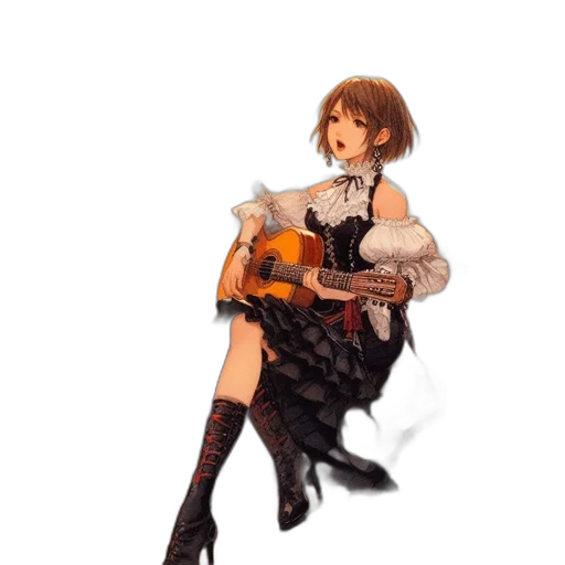 dress, weapon, jacket, shoes, pixel art, concept art, watercolor, fantasy art transparent PNG cut-out