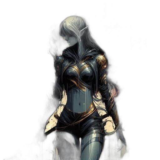 robot, mask, jacket, dress, concept art, fantasy art, comic book art, cyberpunk transparent PNG cut-out