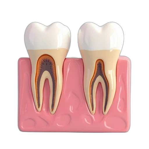 jewelry, 3d render, differences, between, permanent, inferior, dentition transparent PNG cut-out