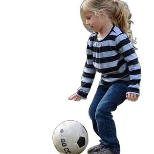 shoes, photorealistic, 3d render, young, girl, striped, shirt, jeans transparent PNG cut-out