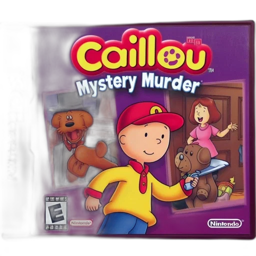 nintendo, game, featuring, young, animated, protagonist, caillou, investigating transparent PNG cut-out