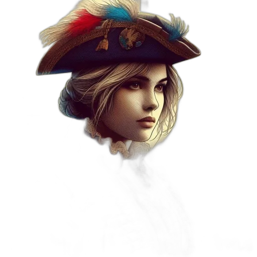 hat, crown, face, staff, fantasy art, concept art, photorealistic, oil painting transparent PNG cut-out