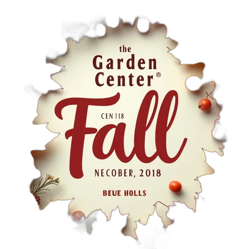 garden, center, flyer, fall transparent PNG cut-out