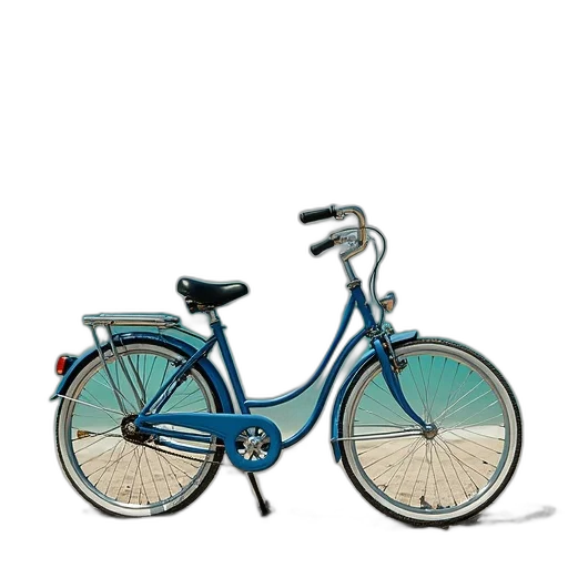 photorealistic, 3d render, concept art, blue, schwinn, beach, cruiser, bike transparent PNG cut-out