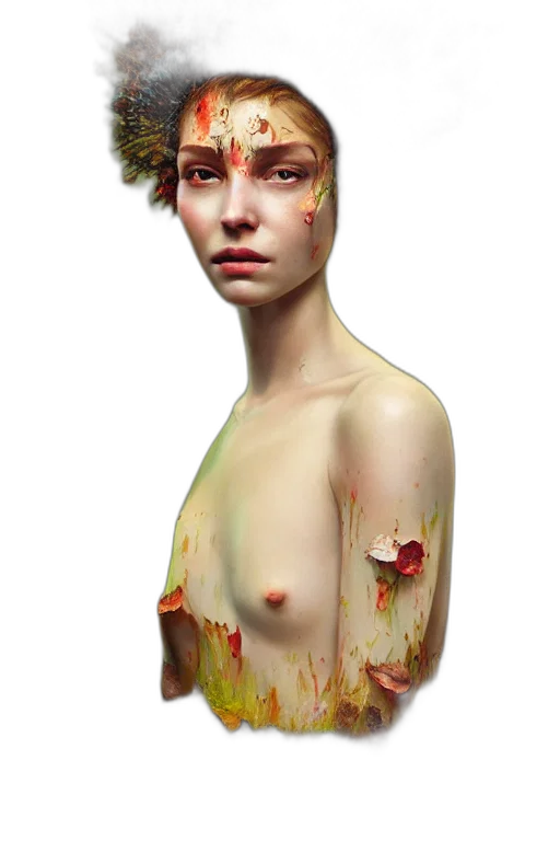 face, crown, dress, creature transparent PNG cut-out