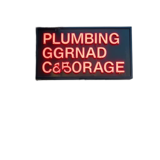 building, sign, advertising, plumbing transparent PNG cut-out