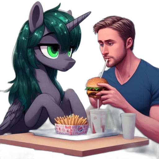 food, concept art, fantasy art, anime, cartoon, green, monochrome, inside transparent PNG cut-out