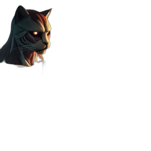 mask, animal, creature, face, concept art, pixel art, 3d render, fantasy art transparent PNG cut-out