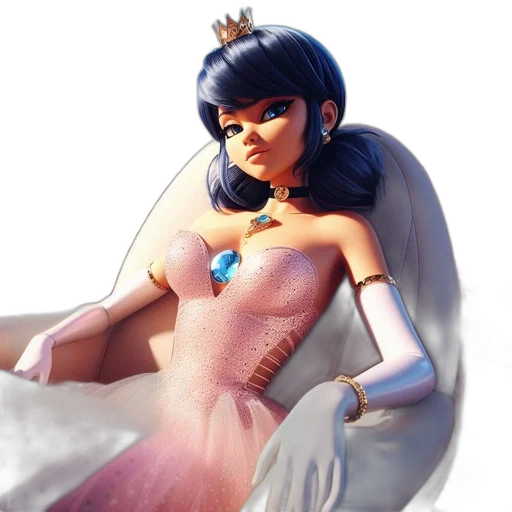 dress, concept art, 3d render, fantasy art, photorealistic, outer space, pastel, blue transparent PNG cut-out
