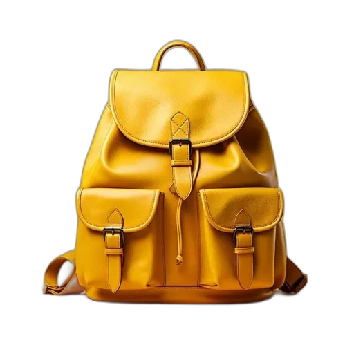 jacket, 3d render, photorealistic, golden, sleek, tan-colored, backpack, multiple transparent PNG cut-out