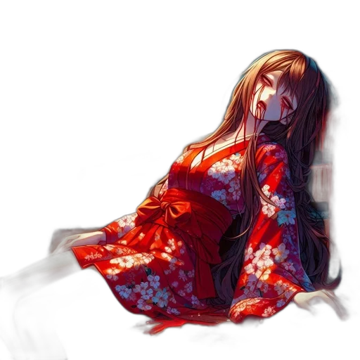 dress, creature, mask, face, watercolor, anime, concept art, pixel art transparent PNG cut-out