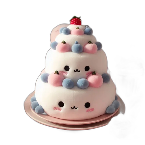 crown, food, 3d render, photorealistic, pastel, celebration-themed, display, features transparent PNG cut-out