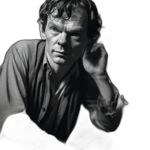 face, photorealistic, pencil sketch, concept art, fantasy art, middle-aged, man, strong transparent PNG cut-out