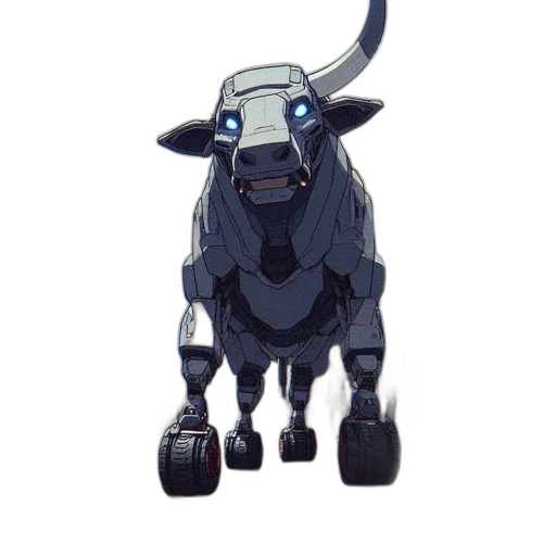 robot, animal, creature, concept art, 3d render, pixel art, fantasy art, asian transparent PNG cut-out