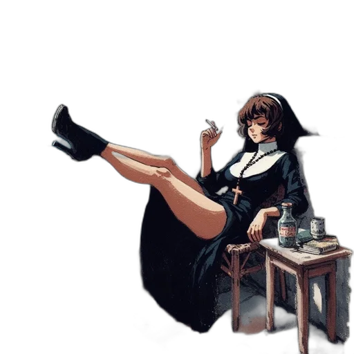 dress, staff, shoes, furniture, concept art, fantasy art, pixel art, comic book art transparent PNG cut-out