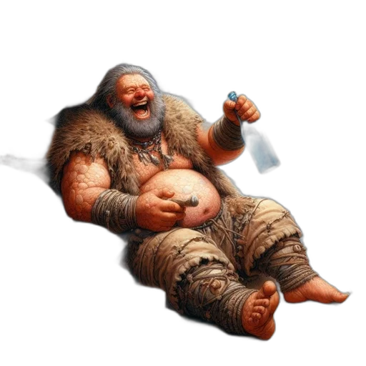 creature, animal, concept art, fantasy art, 3d render, pixel art, amiable, bearded transparent PNG cut-out
