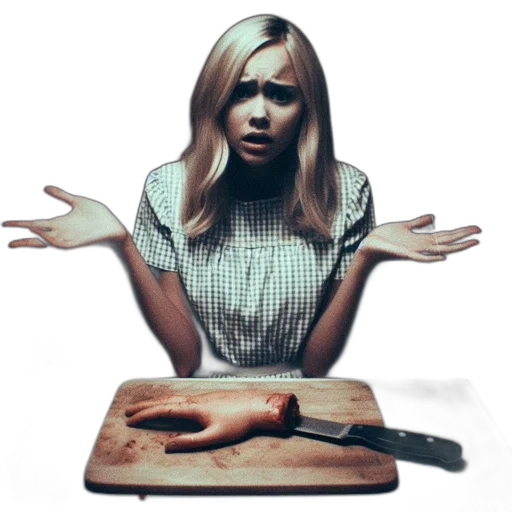 food, creature, dress, animal, photorealistic, 3d render, concept art, unsettling transparent PNG cut-out