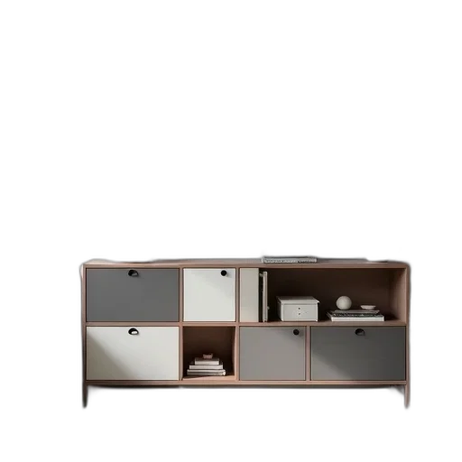 furniture, 3d render, earth tones, dark, modern, living, room, gray transparent PNG cut-out