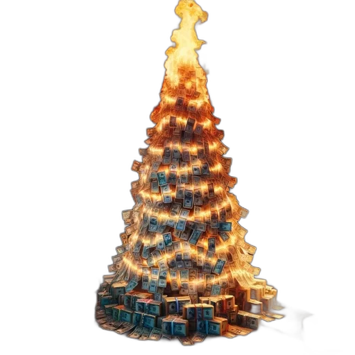 tree, crown, dress, hat, 3d render, concept art, pixel art, photorealistic transparent PNG cut-out