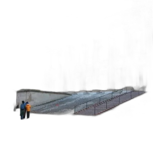 building, staff, umbrella, weapon, 3d render, concept art, photorealistic, pixel art transparent PNG cut-out