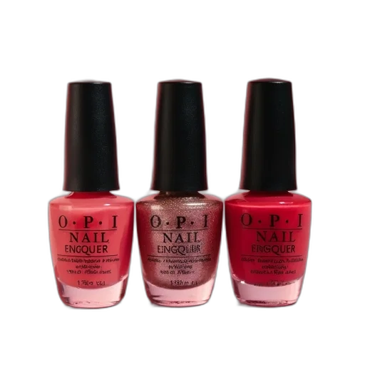 red, opi, nail, envy transparent PNG cut-out