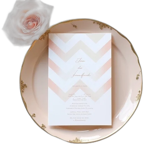 jewelry, crown, pastel, earth tones, chevron, stripe, invitations transparent PNG cut-out