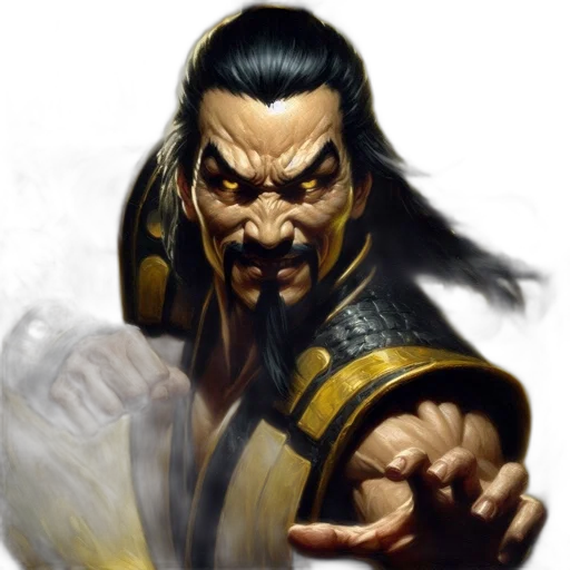 face, fantasy art, concept art, photorealistic, comic book art, asian, male, character transparent PNG cut-out
