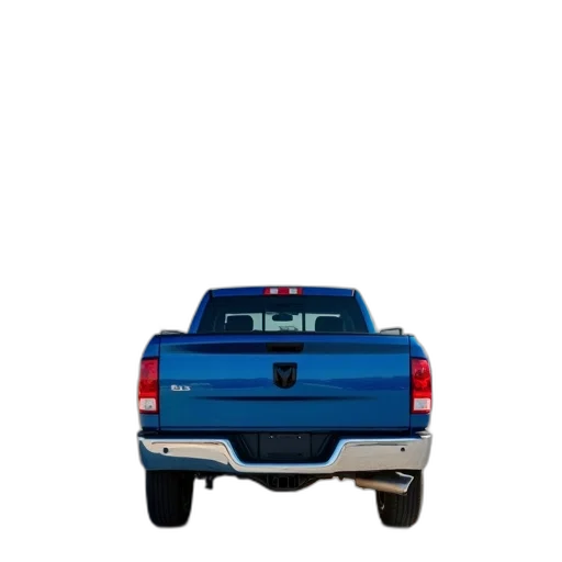 car, 3d render, blue, pickup, truck, parked, lot, clear transparent PNG cut-out