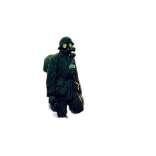 jacket, mask, umbrella, creature, 3d render, concept art, pixel art, vaporwave transparent PNG cut-out