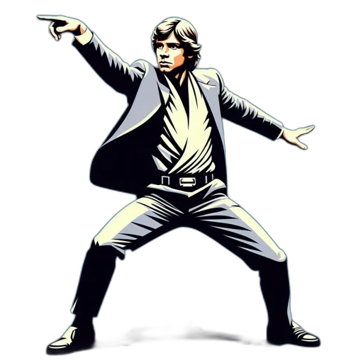 staff, jacket, comic book art, concept art, pixel art, cartoon, abstract, pop transparent PNG cut-out
