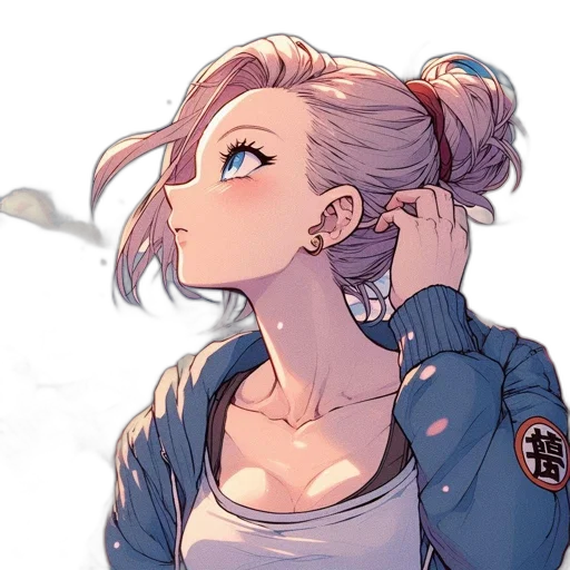 jacket, face, comic book art, anime, cartoon, cyberpunk, neon lights, pastel transparent PNG cut-out