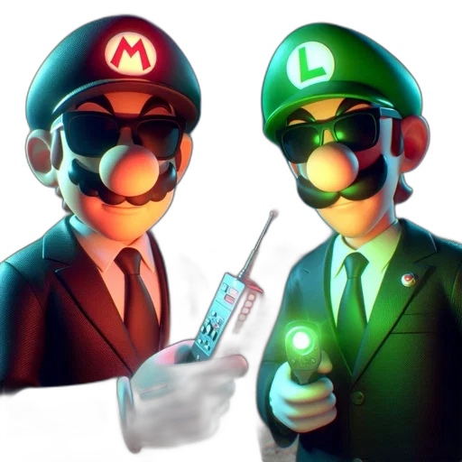 mask, concept art, pixel art, 3d render, fantasy art, green, mario, luigi transparent PNG cut-out