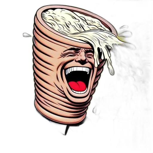 hair, mask, face, food, concept art, cartoon, photorealistic, 3d render transparent PNG cut-out