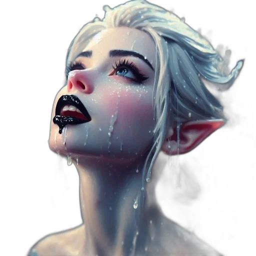 face, mask, concept art, fantasy art, comic book art, photorealistic, ethereal, pale-skinned transparent PNG cut-out