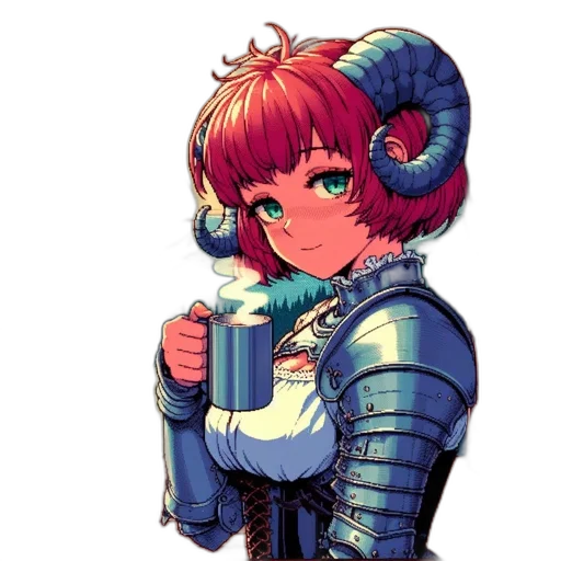 robot, staff, jacket, weapon, pixel art, concept art, vaporwave, cyberpunk transparent PNG cut-out
