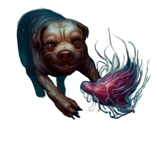 creature, animal, concept art, fantasy art, pixel art, photorealistic, underwater, scene transparent PNG cut-out