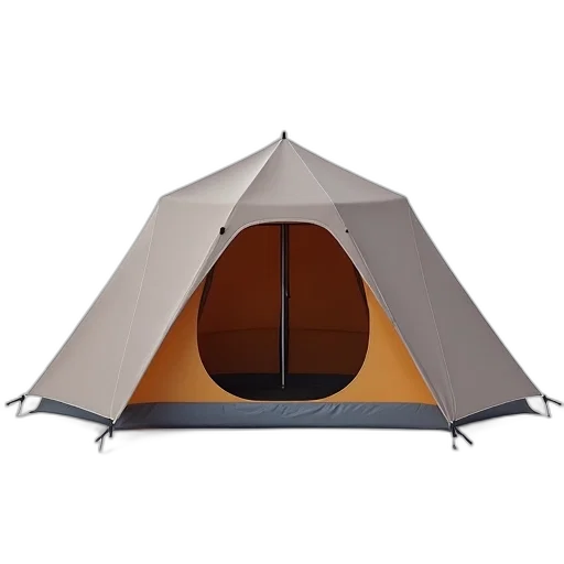 umbrella, 3d render, modern, two-tone, tent, brown, gray, color transparent PNG cut-out