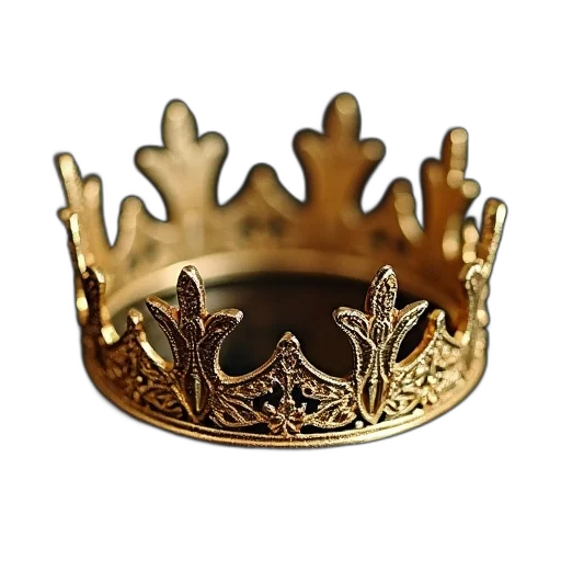 crown, jewelry, hat, 3d render transparent PNG cut-out