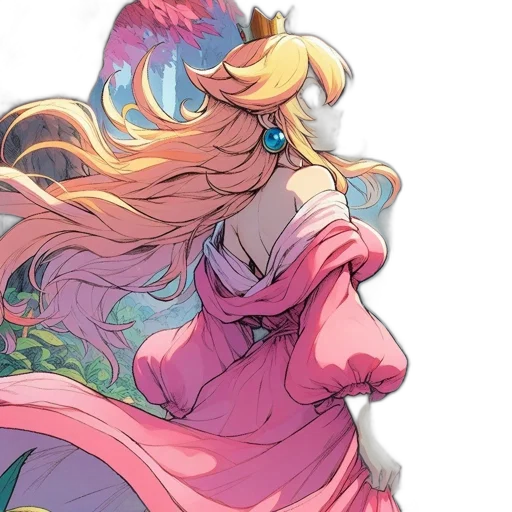 dress, crown, dragon, sword, concept art, anime, watercolor, fantasy art transparent PNG cut-out