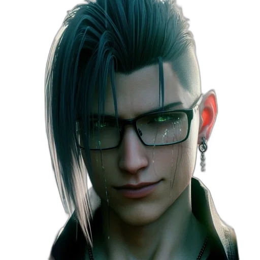 face, staff, hair, jacket, photorealistic, cyberpunk, concept art, fantasy art transparent PNG cut-out
