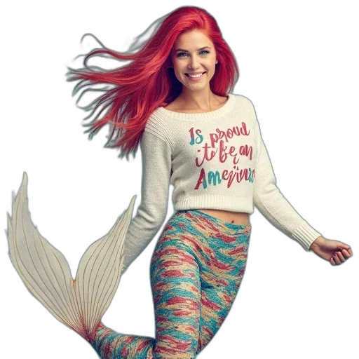 creature, animal, pixel art, fantasy art, cartoon, concept art, underwater, mermaid transparent PNG cut-out