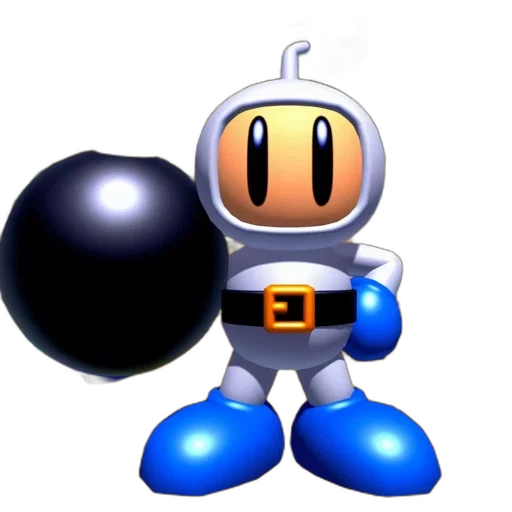 robot, staff, weapon, animal, 3d render, pixel art, concept art, monochrome transparent PNG cut-out