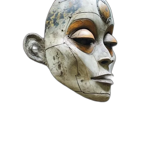 mask, face, jewelry, crown, concept art, photorealistic, 3d render, fantasy art transparent PNG cut-out