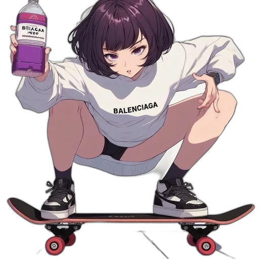 weapon, food, bottle, animal, vaporwave, anime, concept art, cartoon transparent PNG cut-out