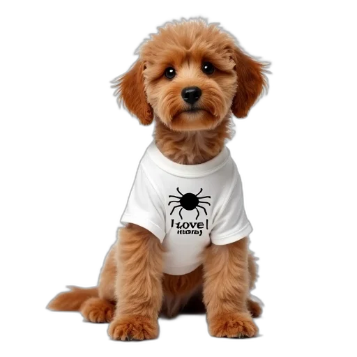 animal, staff, creature, photorealistic, brown, dog, wearing, white transparent PNG cut-out